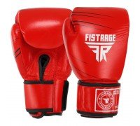 Перчатки боксерские на липучке кожаные FISTRAGE VL-6631 (размер 10-14oz, цвета в ассортименте)