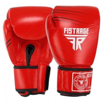 Перчатки боксерские на липучке кожаные FISTRAGE VL-6631 (размер 10-14oz, цвета в ассортименте)