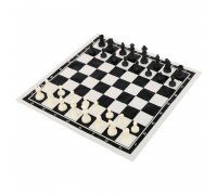 Шахматы настольная игра пластиковые с виниловым игровым полем SP-Sport IG-3105C (пластик, h пешки-2,6, король-5см)