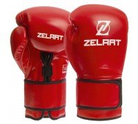Перчатки боксерские на липучке PU Zelart BO-1391 (размер 10-14oz, цвета в ассортименте)