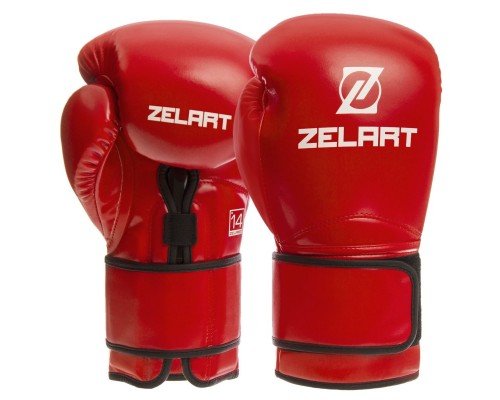 Перчатки боксерские на липучке PU Zelart BO-1391 (размер 10-14oz, цвета в ассортименте)