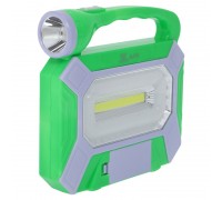 Фонарь-прожектор переносной X-BALOG JA-2002 (пластик, OSL, COB, SMD, USB-вход, на батарейках, р-р 20,5х21см) упакован в 2коробки