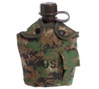 Фляга с котелком V-1л в чехле SP-Sport TY-4834 (пластик, чехол цвета в ассортименте)