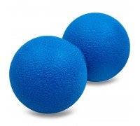 Мяч массажный двойной для МФР и самомассажа Duoball ø6см Zelart FI-8234 (TPR, размер 12,5x6см, цвета в ассортименте)