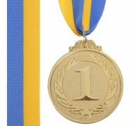 Медаль спортивная с лентой SP-Sport FAME ø5см C-3164  (металл, ø5см, 20g, 1-золото, 2-серебро, 3-бронза)