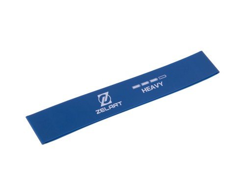 Резинка для упражнений лента сопротивления LOOP BANDS Zelart FI-2596-H (MD1319-H) (латекс, размер 610x50x1,0мм, жесткость H, нагрузка 9-13,6кг, синий)