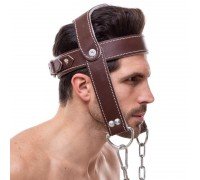 Упряжь тренажер для тренировки мышц шеи Zelart SB-165189 (кожа, металл, коричневый)