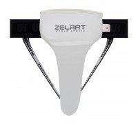 Защита паха женская для единоборств PU Zelart BO-4008 (пенополиуретан, р-р XS-L-6-16 лет, белый)