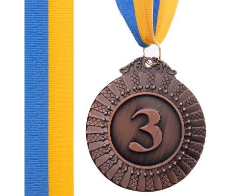 Медаль спортивная с лентой SP-Sport FLASH ø6,5см C-4328 (металл, ø6,5см, 38g)