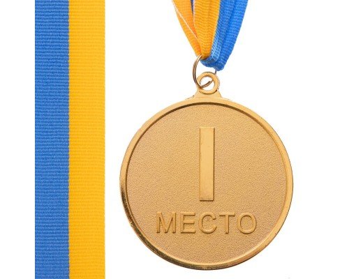 Медаль спортивная с лентой SP-Sport WORTH ø6,5см C-4520-6_5 (металл, ø6,5см, 38g золото, серебро, бронза)