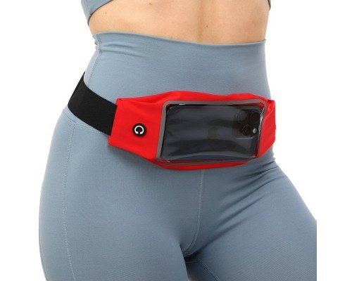 Сумка на пояс спортивная для бега с сенсорным экраном RUNNING WAISTPACK SP-Sport GA-506 (26х10см, полиэстер, эластан, цвета в ассортименте)