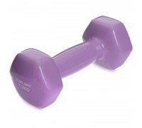 Гантель для фитнеса виниловая 1штука Zelart TA-2777-1_5 (1x1,5кг) (MD2016-1,5) (цена за 1шт, цвета в ассортименте)