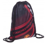 Рюкзак-мешок SP-Sport GA-4433-5 AC MANCHESTER UNITED (полиэстер,нейлон, р-р 37х46см, черный-белый)