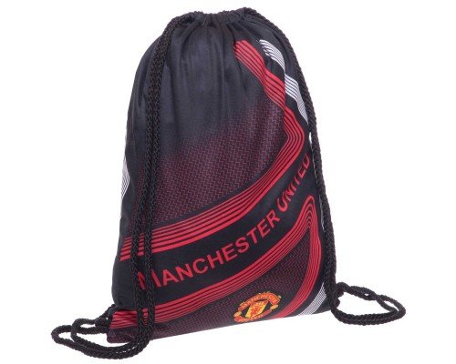 Рюкзак-мешок SP-Sport GA-4433-5 AC MANCHESTER UNITED (полиэстер,нейлон, р-р 37х46см, черный-белый)