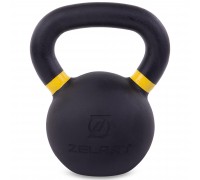 Гиря чугунная окрашенная Zelart TA-3638-16 вес 16кг черная