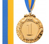 Медаль спортивная с лентой SP-Sport FORCE ø6,5см C-6863 (металл, ø6,5см, 38g, 1-золото, 2-серебро, 3-бронза)