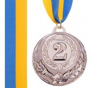 Медаль спортивная с лентой SP-Sport ZING ø5см C-4334 (металл, ø5см, 20g золото, серебро, бронза)