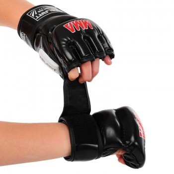 Перчатки для смешанных единоборств MMA PU Zelart BO-0397 (р-р XS-2XL, цвета в ассортименте)