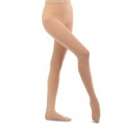 Колготы для гимнастики балета и хореографии телесные Zelart Natural CO-6258 (тактель, размер 8-14лет, 122-175см, телесный)