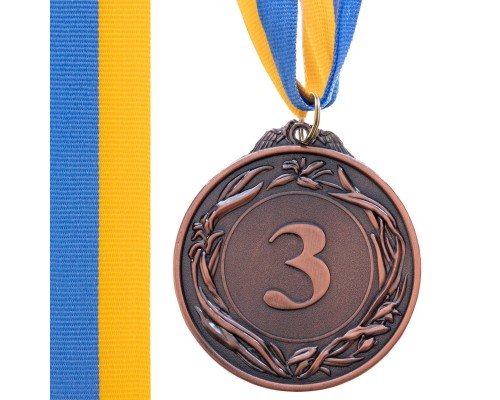 Медаль спортивная с лентой SP-Sport GLORY ø6,5см C-4327 (металл, ø6,5см, 40g золото, серебро, бронза)