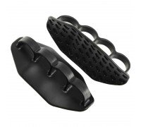 Накладки на ладони грипсы Gym Grips для силовых тренировок и турника нескользящие силиконовые 2шт SP-Sport TA-5980 (резина, черный)