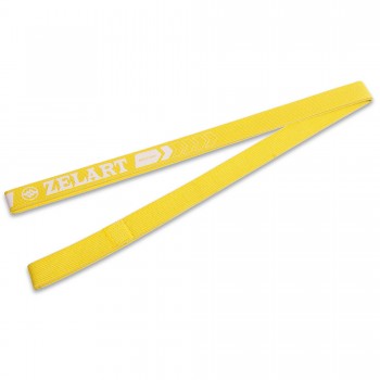 Лента сопротивления HIP LOOP Zelart FI-1970-M M желтый