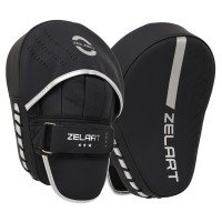 Лапа боксерская изогнутая тренировочная PU 1штука Zelart BO-7647 (р-р 25x18x5см, цвета в ассортименте)