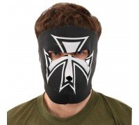 Маска лицевая ветрозащитная креативная термонаушники SP-Sport MS-4344-2 Iron Cross (неопрен, черный)
