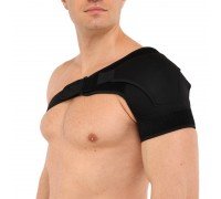 Бандаж для плеча компрессионный фиксатор плечевого сустава Shoulder Support 1штука Support ST-7493-L левый (неопрен, полиэстер, One size, черный)