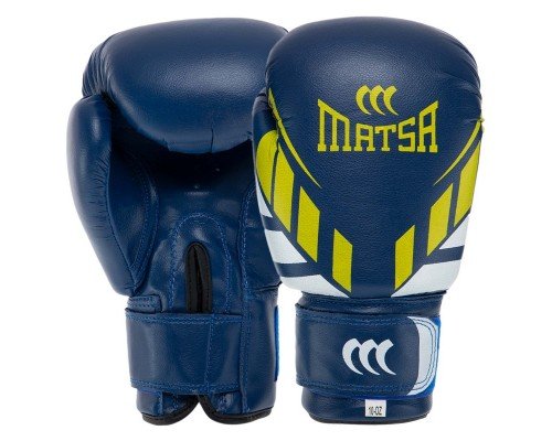 Перчатки боксерские на липучке PVC ЮНИОР MATSA MA-7757 (размер 4-14oz, цвета в ассортименте)