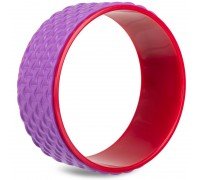 Колесо-кольцо для йоги массажное SP-Sport FI-2437 Fit Wheel Yoga (EVA, PP, р-р 33х14см, фиолетовый-розовый)
