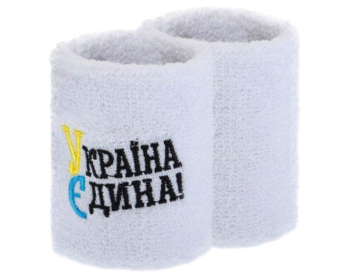 Напульсник спортивный махровый от пота на запястье 1штука УКРАЇНА Єдина BC-9279 (хлопок, полиэстер, безразмерный, цвета в ассортименте)