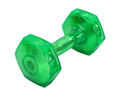 Гантель для фитнеса с TPU покрытием 1штука Zelart Jelly Urethane Coated Dumbbell TA-2946-10LB (1x4,5кг) (1шт, TPU, салатовый)