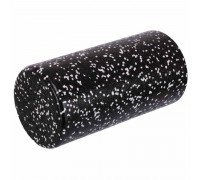 Роллер массажный цилиндр гладкий 30см EPP Zelart FI-7201-30 (d-15см, черный-белый)