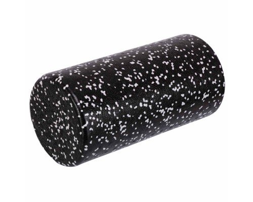 Роллер массажный цилиндр гладкий 30см EPP Zelart FI-7201-30 (d-15см, черный-белый)