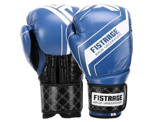 Перчатки боксерские на липучке кожаные FISTRAGE VL-4275 (размер 10-14oz, цвета в ассортименте)