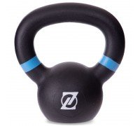 Гиря тренировочная цельная чугунная окрашенная Zelart TA-2238-6 6кг (чугун, краска, черный)