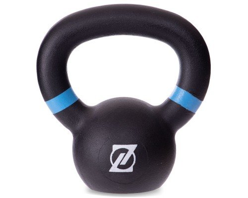 Гиря тренировочная цельная чугунная окрашенная Zelart TA-2238-6 6кг (чугун, краска, черный)