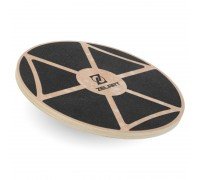 Диск балансировочный балансборд деревянный WOOD BALANCE BOARD Zelart FI-9665 (дерево, PP, размер 39x7,5см, черный)
