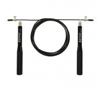 Скакалка скоростная Кроссфит с подшипником и стальным тросом с алюминиевыми ручками Zelart FI-1956 (l-3м, цвета в ассортименте)