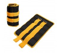 Утяжелители-манжеты для рук и ног Zelart UR ZA-2072-6 (2 x 3кг) (верх-полиэстер, наполнитель-песок, желтый)