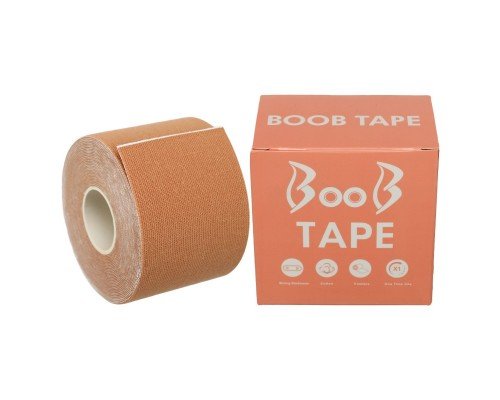 Кинезио тейп для тейпирования груди Kinesio tape BOOB SP-Sport BC-1093-5 5см х 5м (бежевый)