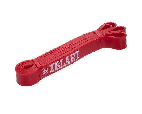 Резина петля для подтягиваний и тренировок лента силовая Zelart POWER BANDS FI-941-5 (латекс, размер 2080x29x4,5мм, жесткость M, красный)