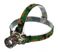 Фонарик налобный SP-Sport 6805BM (пластик, 1 Cree, линза, на аккумуляторе, камуфляж)