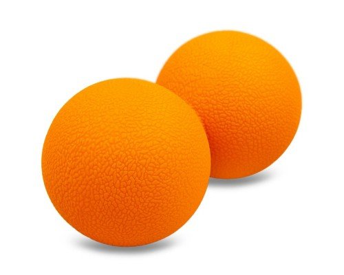 Мяч массажный двойной для МФР и самомассажа Duoball ø6см Zelart FI-8234 (TPR, размер 12,5x6см, цвета в ассортименте)
