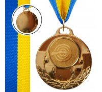 Медаль спортивная с лентой тематическая  SP-Sport AIM Стрельба ø5см C-4846-0005 (металл, 25g, 1-золото, 2-серебро, 3-бронза)