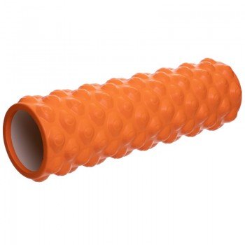 Роллер массажный цилиндр (ролик мфр) 45см Grid Bubble Roller EVA SP-Sport FI-6672-BUBBLE (d-14см, цвета в ассортименте)