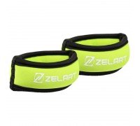 Утяжелители-браслеты для рук Zelart FI-6221-0_5 (2 x 0,25кг) (верх-лайкра, наполнитель-металлические шарики, цвета в ассортименте)