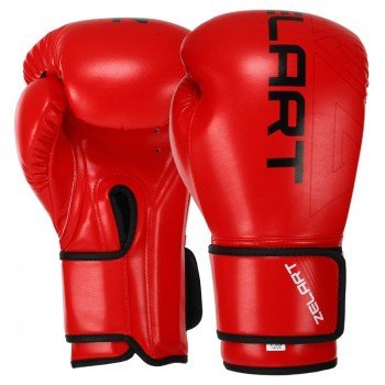 Перчатки боксерские на липучке PU ZELART BO-9056 (р-р 10-14oz, цвета в ассортименте)