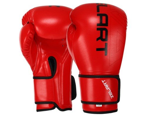 Перчатки боксерские на липучке PU ZELART BO-9056 (р-р 10-14oz, цвета в ассортименте)